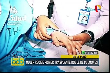 Realizan con éxito primer trasplante bipulmonar en el Perú