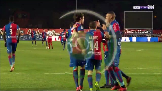 2-0 Grégoire Puel Goal France Ligue 2 - 23.01.2018 Gazélec Ajaccio 2-0 Nîmes Olympique