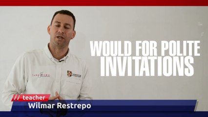 Would for polite invitations