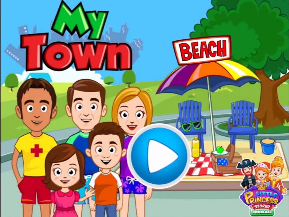 My Town: Beach Picnic Part 2 - iPad app demo for kids- E