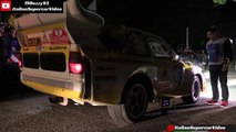 Audi Sport Quattro S1 CRAZY Group B - Epic Jumps, Flames & Actions at San Marino Rally Lege