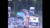 Vehicles driving wrong way along the M1 at J18