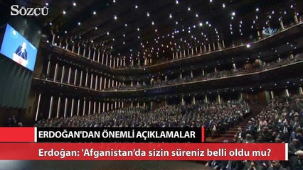 Erdoğan ABD'li yetkililerden gelen süre ile ilgili eleştire de tepki gösterdi