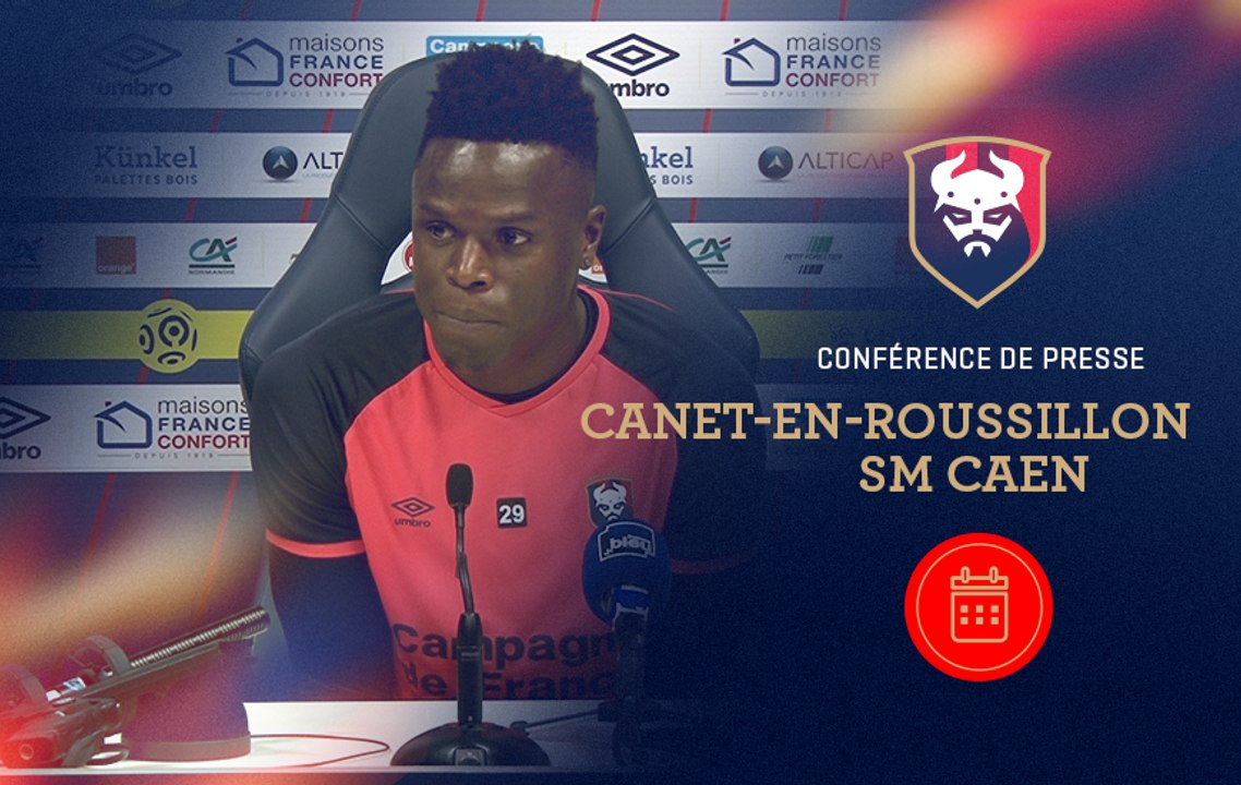 Conférence de presse avant Canet-en-Roussillon / Caen