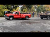 Semi vs Dually Tug O War Daisy Dukes Truck Show