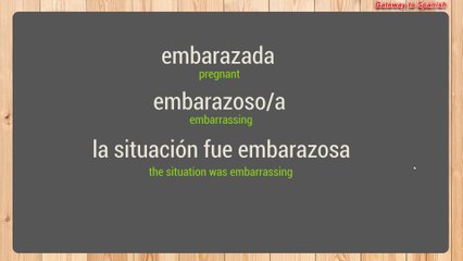 Spanish pronunciation: false friends in Spanish