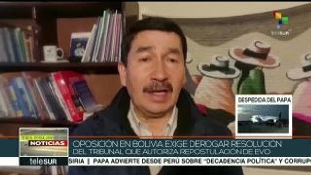 Tras abrogación de código penal derecha boliviana quiere frenar a Evo
