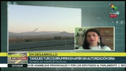 Isabel Frangie: Ataque de Turquía a Siria es auspiciada por EE.UU.