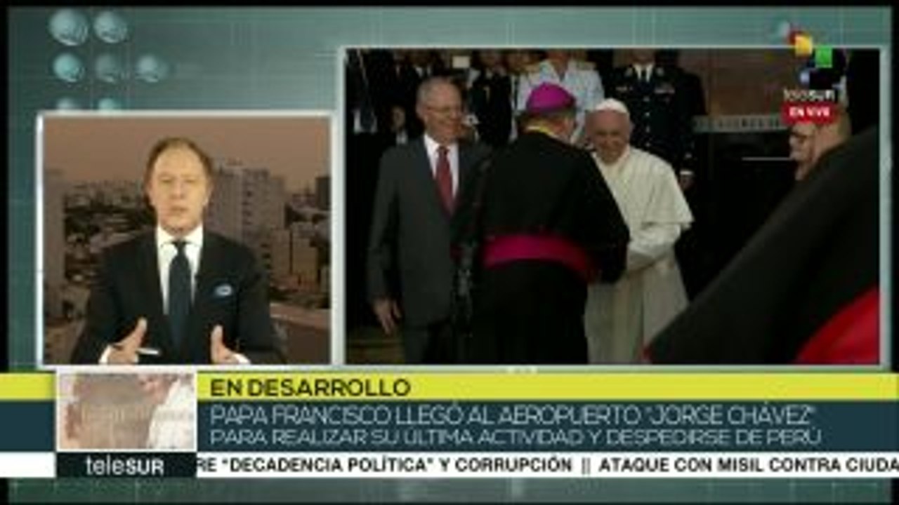 En Perú denuncia Papa Francisco corrupción endémica en Latinoamérica