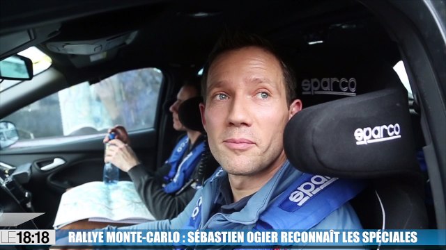 Sébastien Ogier en reconnaissance sur le rallye Monte-Carlo