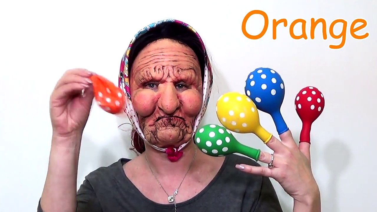 The Finger Family Song _ Learn Colors with Balloons and Grandma _ Nursery Rhymes (1)