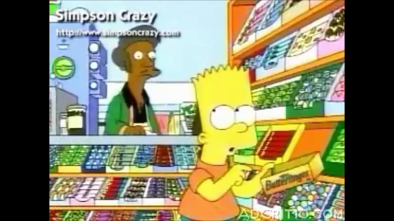 The Simpsons Butterfinger ADS