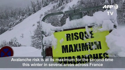 French village isolated as snow pounds region