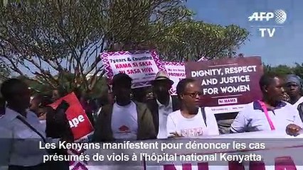 Manifestation contre les viols présumés à l'hôpital de Nairobi