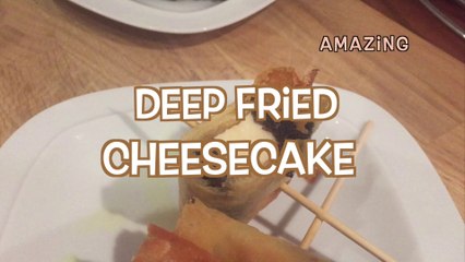 How to make deep fried cheesecake, the best dessert