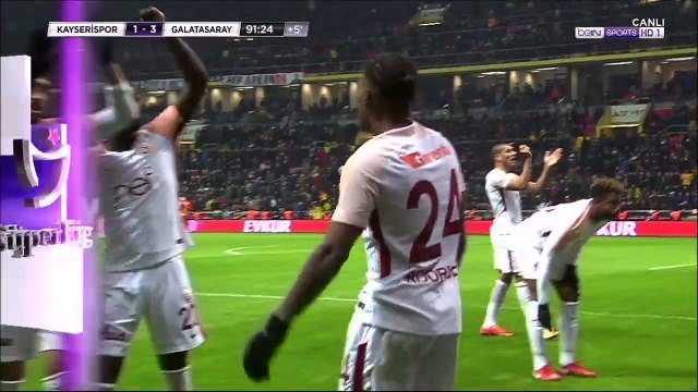 1-3 Garry Rodrigues Goal Turkey Süper Lig - 22.01.2018 Kayserispor 1-3 Galatasaray SK