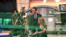 Big Bang theory Jim Parsons saying hi to Youtube Viral Star Molly Kate Kestner at GMA