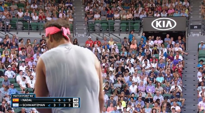 AO 2018 R4 Rafael Nadal vs. Diego Schwartzman / Last Game & On-court Interview