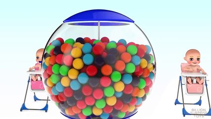 3D baby learn colors with gummy candy and gumballs _ Compilation _ 3D Animation