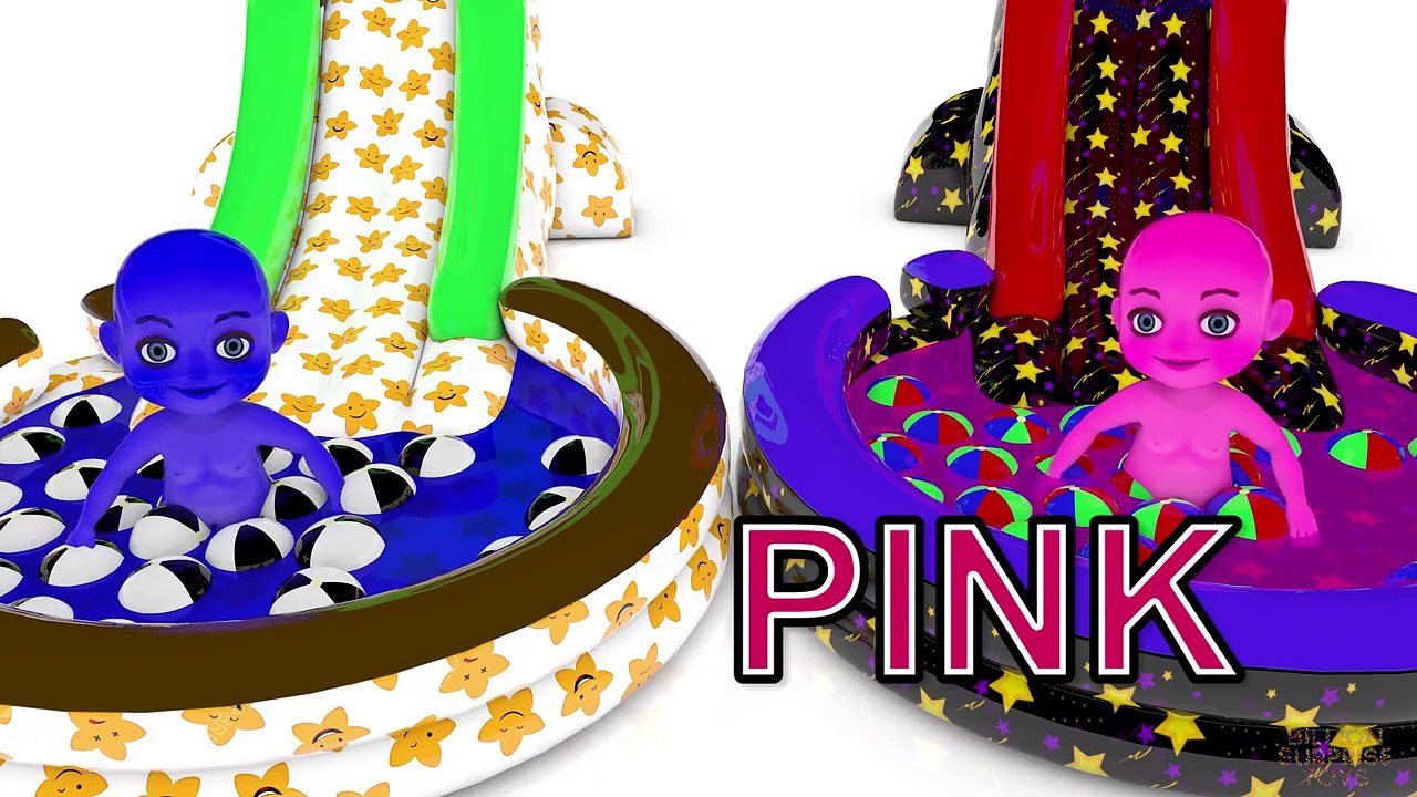 Learn colors with Baby and balls _ Part 2 - 3D