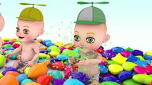 Learn Colors with 3D Baby Balloons Swirl Lollipops _ Colours for Children Toddle