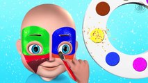 BODY PAINT video for children - Colors Hand Finger Family song Nursery rhymes bs
