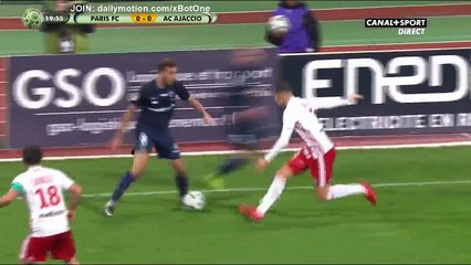 Dylan Saint-Louis Goal HD - Paris FC 1 - 0 AC Ajaccio - 22.01.2018 (Full Replay)