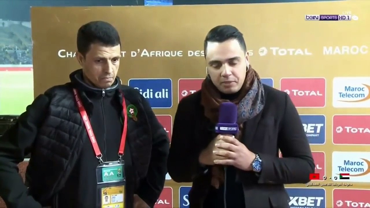 تصريح جمال السلامي لـ beiNsports عقب نهاية المباراة أمام المنتخب السوداني