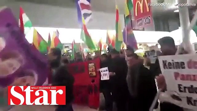 Almanya�da Türk vatandaşlarından PKK yandaşlarına dayak