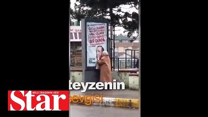 Yaşlı teyzenin Erdoğan sevgisi