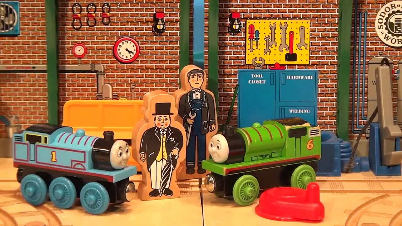 Play Doh Thomas and Friends we make Percy from Play Doh and tricks Thomas the Train