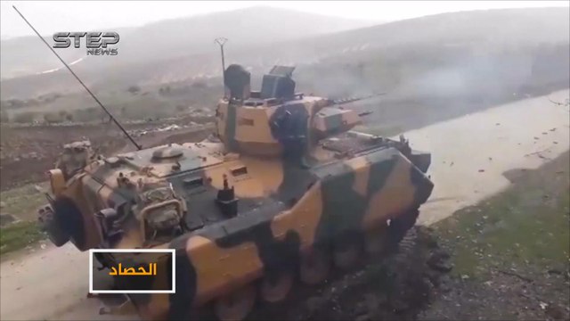 القوات التركية تقصف مواقع وحدات حماية الشعب الكردية