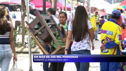 En mas de 200 mil personas aumento la pobreza en el 2017