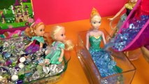 PLAYING in GEMS! ELSA & ANNA toddlers, Stacie & Chelsea in toy DIAMONDS!
