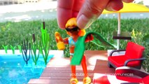 Juguetes de Playmobil en español - Castillo de princesas y piscina - Novelas con muñecas y juguetes