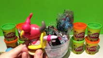 Giant Pikachu Play Doh Surprise Egg - Pokemon McDonalds Happy Meal Toys