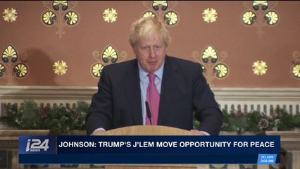 i24NEWS DESK | Johnson: Trump's J'lem move opportunity for peace | Monday, January 22nd 2018