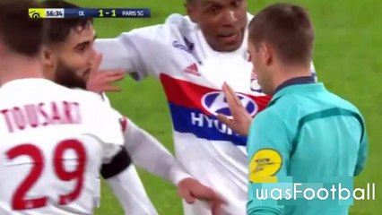 Daniel Alves expulso, time de Paris Saint-Germain caiu sem Neymar jr - Lyon2x1PSG