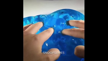 Satisfying Blue Slime Asmr Videos!!