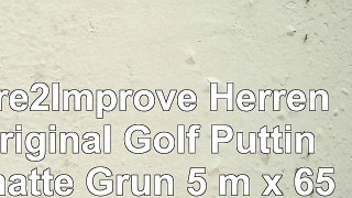 Pure2Improve Herren Original Golf Puttingmatte Grün 5 m x 65 cm