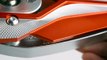 Motorcycle Mirrors Viper Orange Adjustable Sportsbike with Chrome Mirror Base | KiWAV
