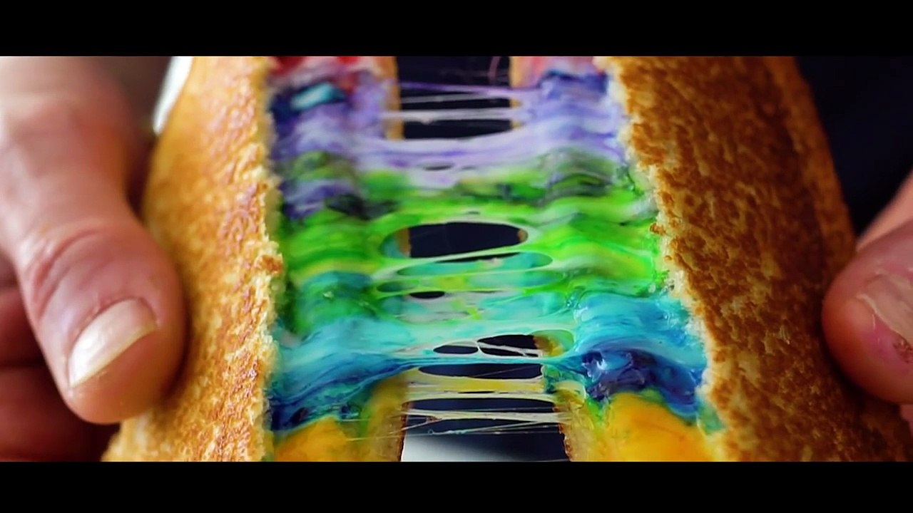 How To Make RAINBOW GRILLED CHEESE!