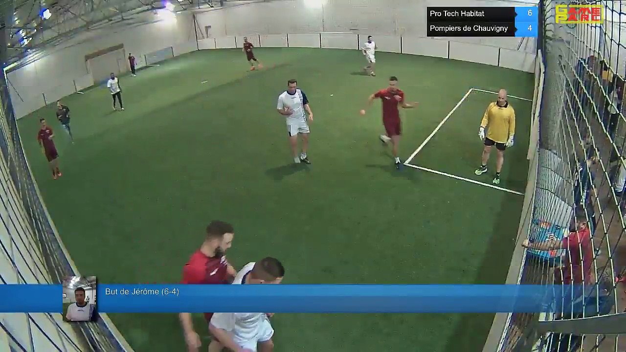 But de Jérôme  (6-4) - Pro Tech Habitat Vs Pompiers de Chauvigny  - 22/01/18 20:00 - LIGUE 2