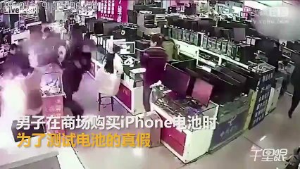 iPhone bataryasını diliyle kontrol edince batarya yüzünde patladı