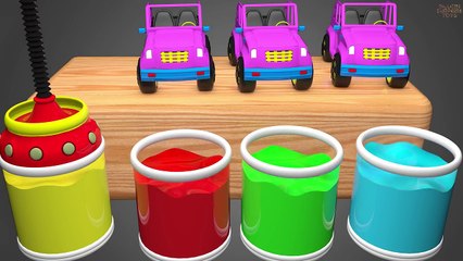 BABY and BALLS Colors Changing of The Wheels On The Bus _ Learn Finger Family Nu