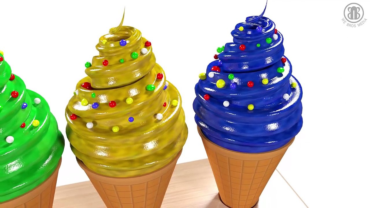 Learn Colors with Candy Ice cream - Baby Cartoon Animation for Kids