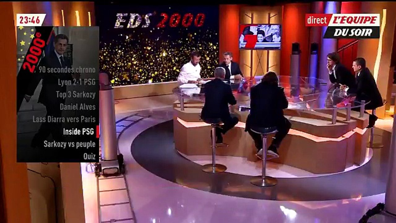 Invité de la 2.000e de "l'Equipe du soir" sur l'Equipe 21, Nicolas Sarkozy a fait preuve de beaucoup d'humour hier soir