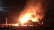 Fire Erupts in Canadian Pacific Railway Yard After Train Hits Fuel Truck