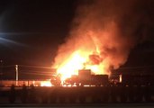 Fire Erupts in Canadian Pacific Railway Yard After Train Hits Fuel Truck
