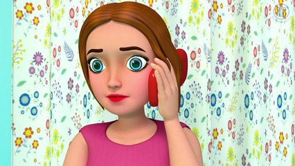 FIVE LITTLE BABIES JUMPING ON THE BED SONG - 3D Nursery Rhyme for children